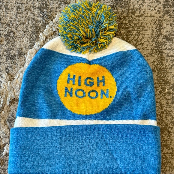 High Noon Blue and Yellow Beanie - Picture 1 of 2